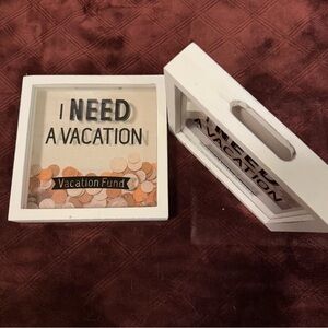 White Vacation Fund Shadow Box